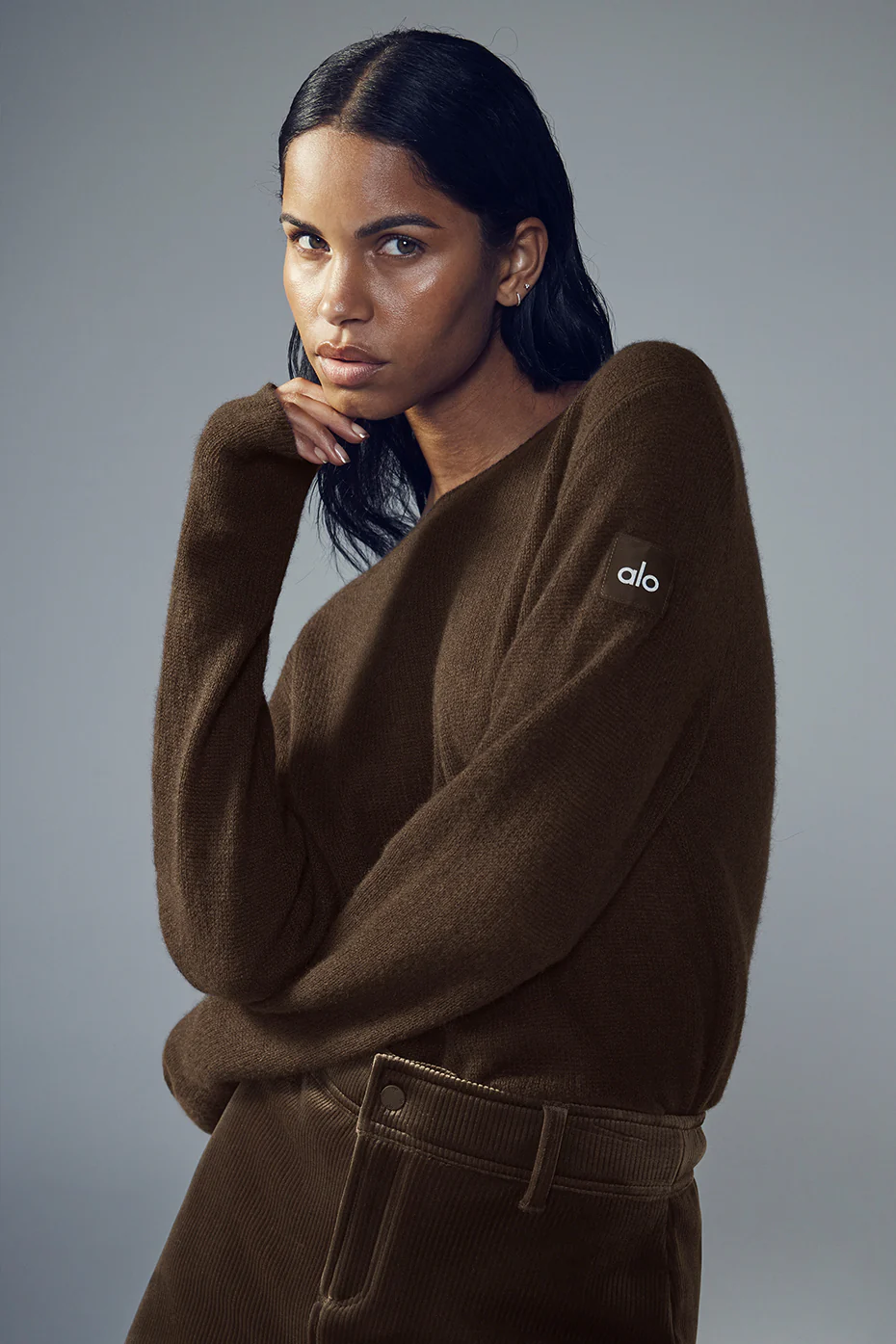 Alo Yoga Cashmere Reform Long Sleeve - Espresso Alo Yoga Cashmere Reform Long Sleeve – Espresso online