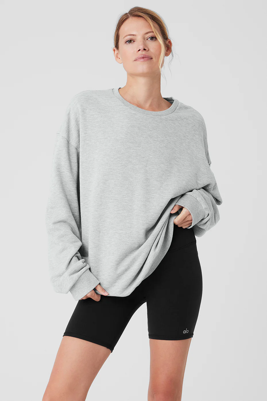 Alo Yoga Chill Crew Neck Pullover - Athletic Heather Grey Alo Yoga Chill Crew Neck Pullover – Athletic Heather Grey online