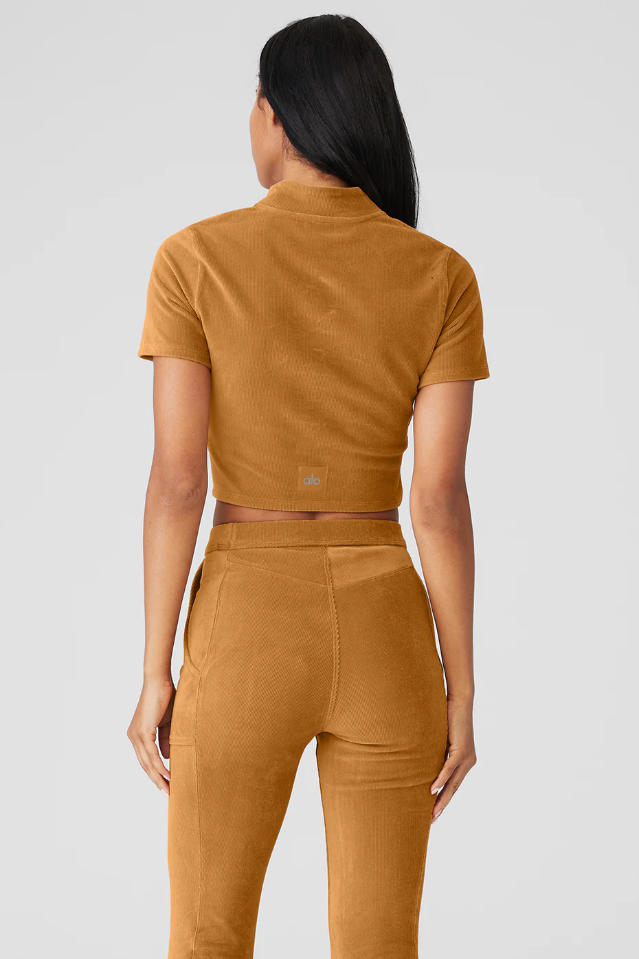 Alo Yoga Micro Corduroy Winter Break Mock Neck – Toffee online