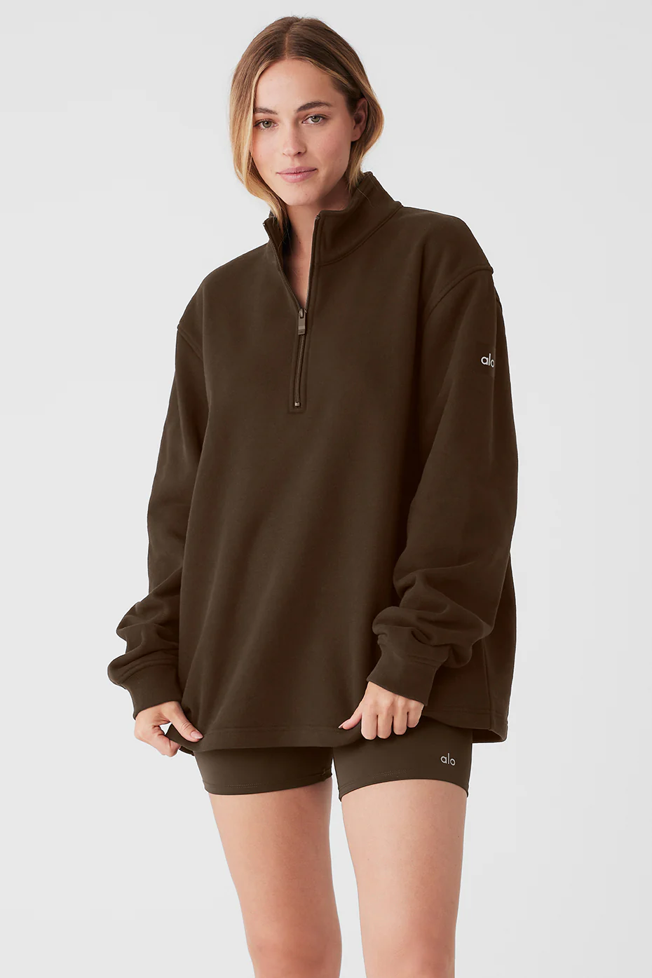 Alo Yoga Renown Heavy Weight 1/4 Zip – Espresso online