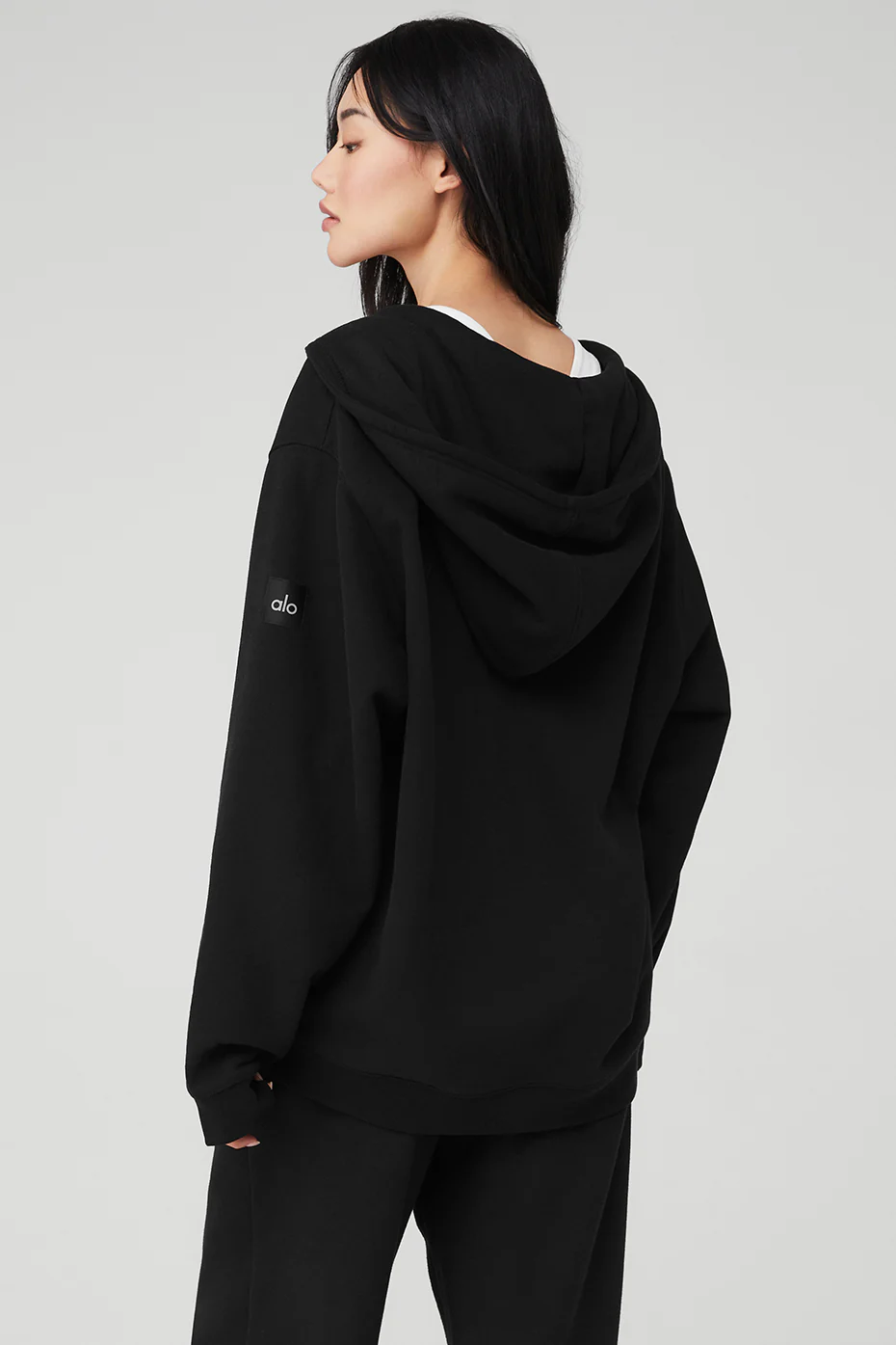 Alo Yoga Renown Heavy Weight Full Zip Hoodie – Black online