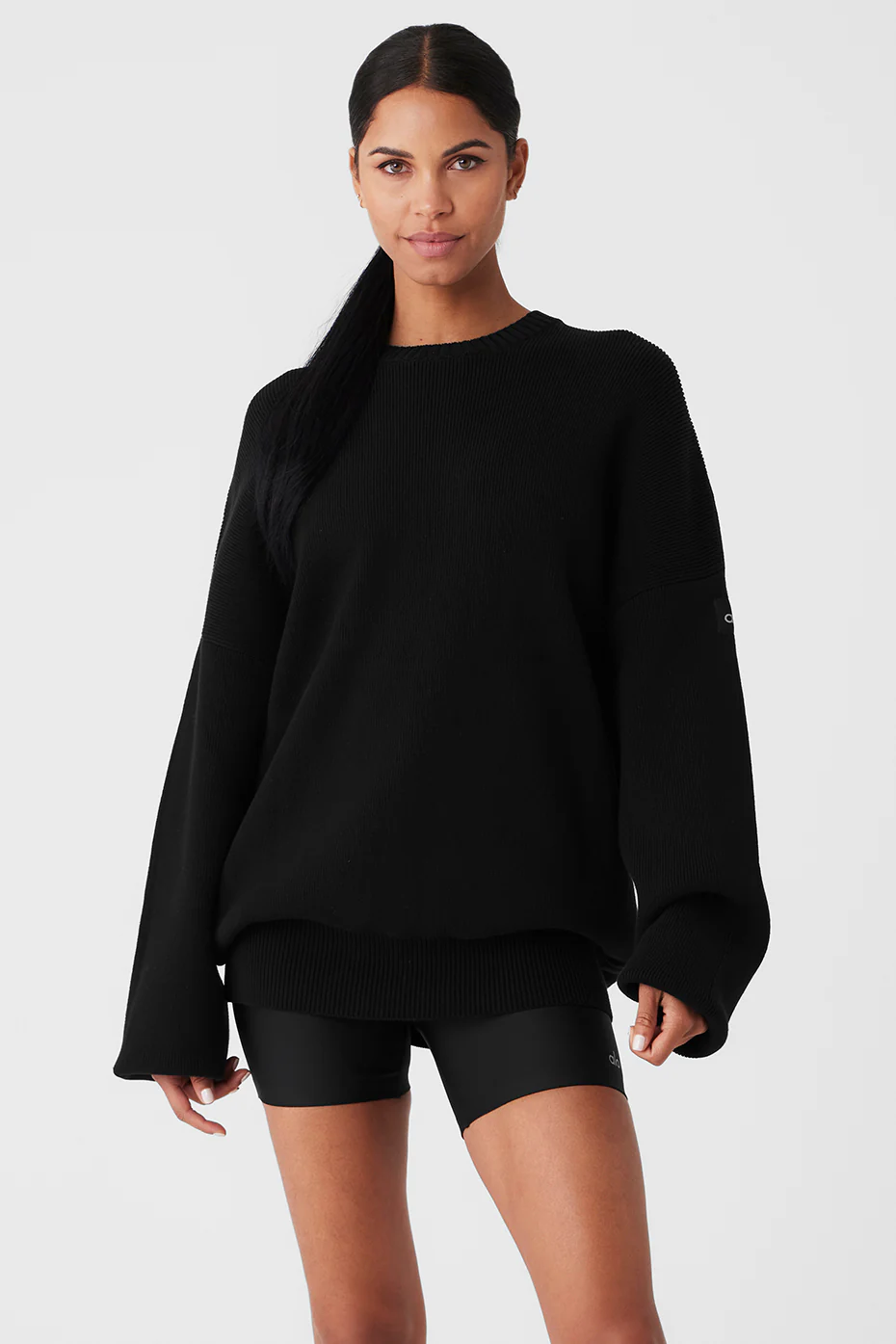 Alo Yoga Scholar Crew Neck Sweater - Black Alo Yoga Scholar Crew Neck Sweater – Black online