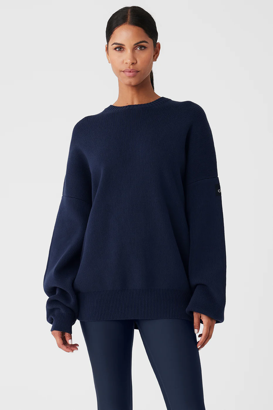 Alo Yoga Scholar Crew Neck Sweater - Navy Alo Yoga Scholar Crew Neck Sweater – Navy online
