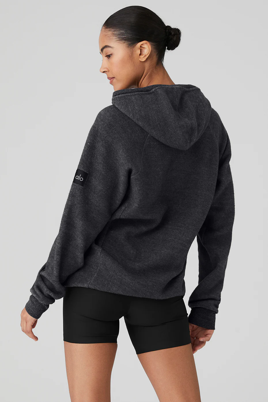 Alo Yoga Triumph Hoodie – Charcoal Black Triblend online